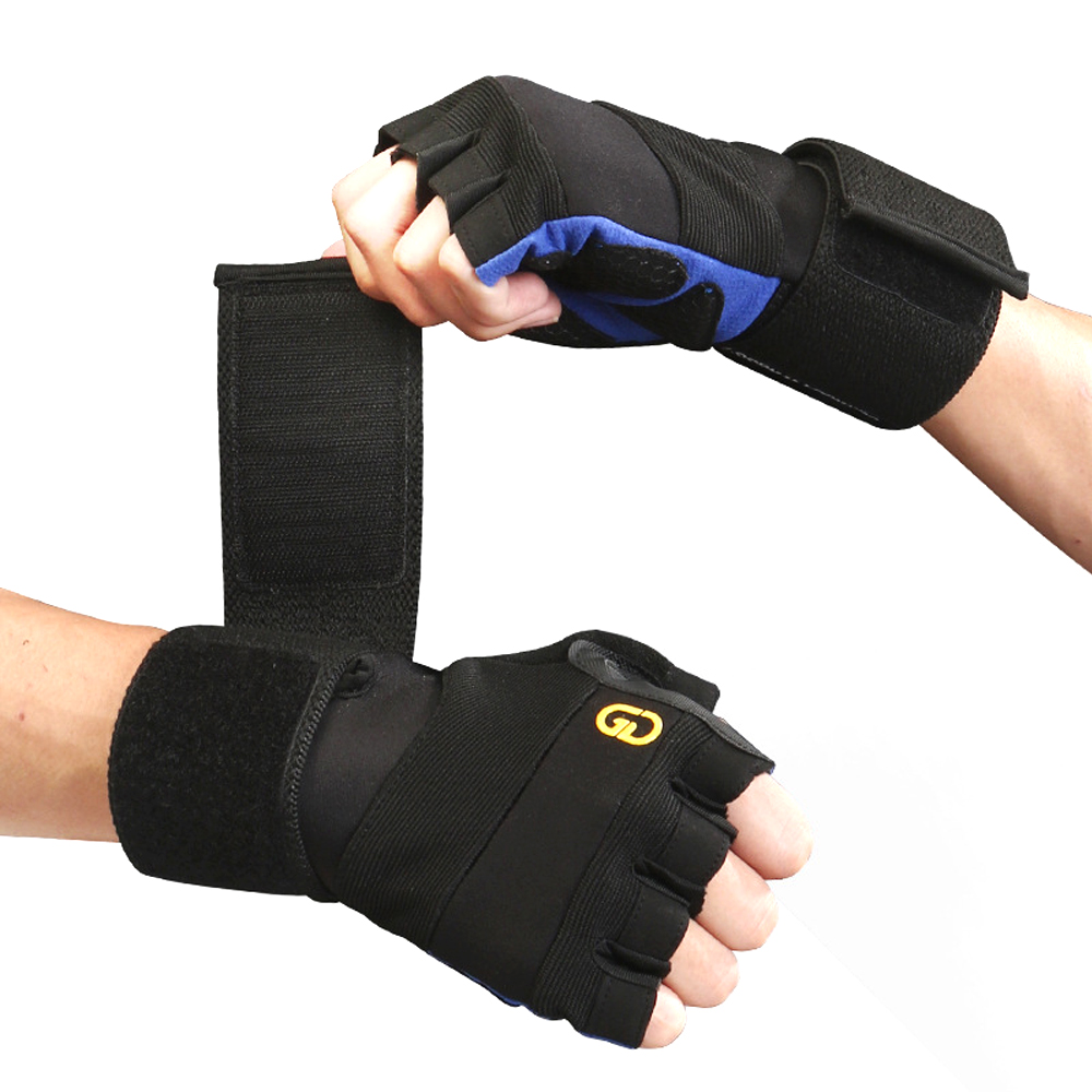 Crossfit Full Gear - リストサポートとフルパームプロテクションを備えた1ペアのトレーニンググローブ、クロスフィット/ボディービル/ハンギング用のマルチスポーツジムギア