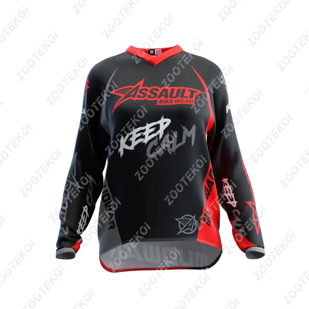 Crossfit Full Gear - アサルトバイクウェア女性用マウンテンバイクダウンヒルジャージエンデューロクロスカントリーバイクギアMTB DHサイクリングジャージ通気性