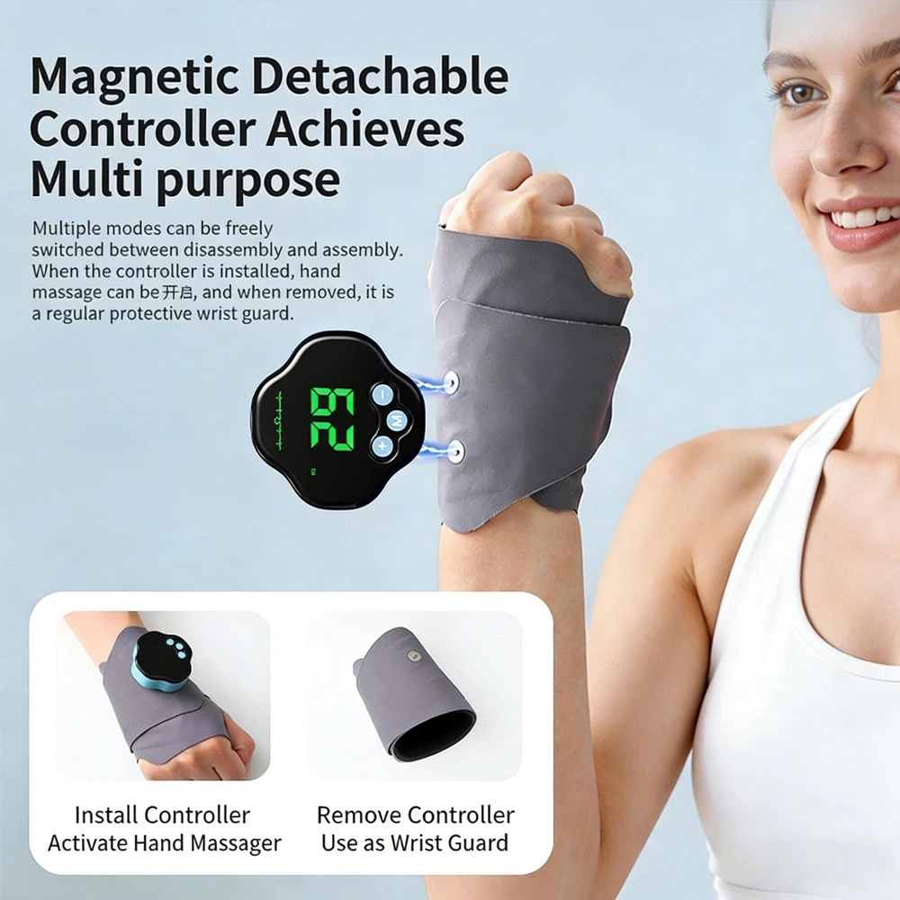 29段階電動ハンドマッサージャー EMSマイクロカレントコー - Wrist Wrap Support のレビューと価格