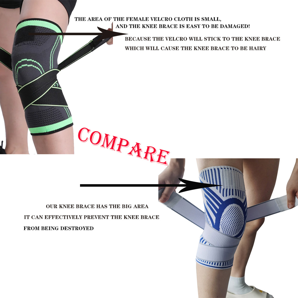 1PC 男性圧縮スポーツクロスフィット膝パッドフィットネスギ - Crossfit Gear Men のレビューと価格