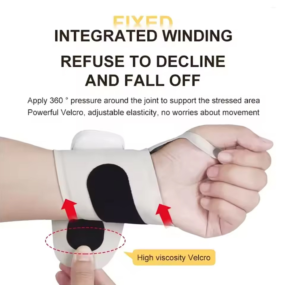 電動ハンドマッサージャー EMS マイクロカレント コードレ - Wrist Wrap Support のレビューと価格